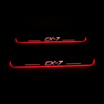 

Acrylic Moving LED Welcome Pedal Car Scuff Plate Pedal Door Sill Pathway Light For Mazda CX-7 CX7 2007 - 2019 2020