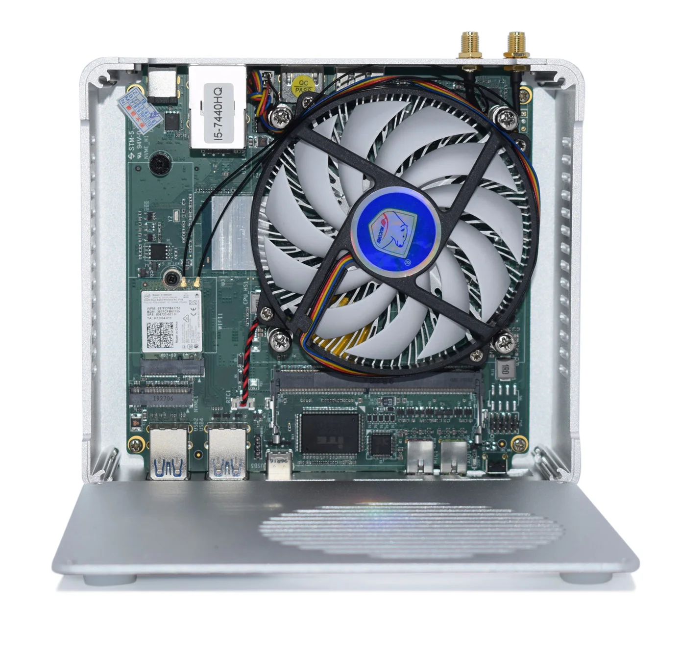 HYSTOU Intel core mini computer quad core i5 i7 business pc desktops with fashion white rugged case as gaming office pc