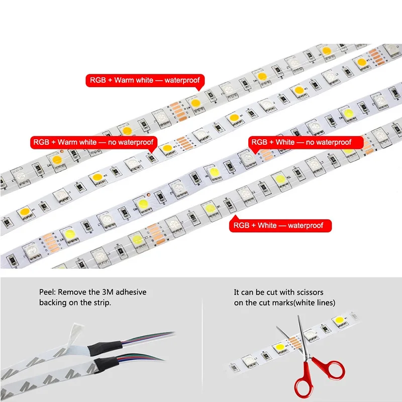 Гибкая СВЕТОДИОДНАЯ лента SMD 5050 2835 12 В 5 м светодиодов постоянного тока