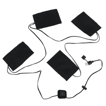 

4-in-1 9W Washable Electric Heating Pad USB 3 Gear Adjustable DIY Thermal Clothing Outdoor Heated Jacket Vest Mobile Warm Gear