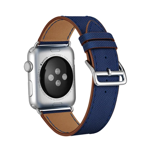 Кожаный ремешок для Apple watch 4, 5, ремешок 44 мм, 40 мм, iWatch 38 мм, 42 мм, ремешок из натуральной кожи, браслет для Apple watch 3, 2, 1, 42 - Цвет ремешка: 2