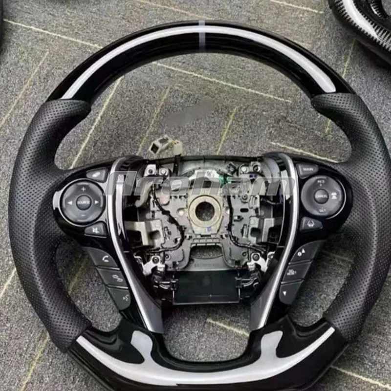 CustomCarbonFiberSteeringWheelForHondaAccordCoupe20132014