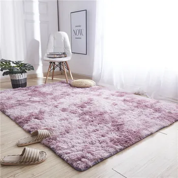 

Modern Northern European-Style Carpet Living Room Table Cover Solid Color Bedroom Bed Blanket Plush Windows And Wall-to-Wall