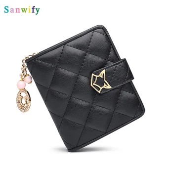 

Women Genuine Leather Short Wallet High Quality Girl's Wallets Fashion Female Wallet & Purse