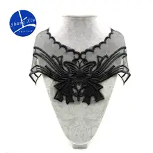 Вышивка шеи воротник diy Ложные воротнички Водорастворимая москитная сетка Женская бутоньерка трехмерные кружевные аксессуары