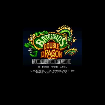 

Battletoads & Double Dragon - The Ultimate Team NTSC Version 16 Bit 46 Pin Big Gray Game Card For USA Game Players