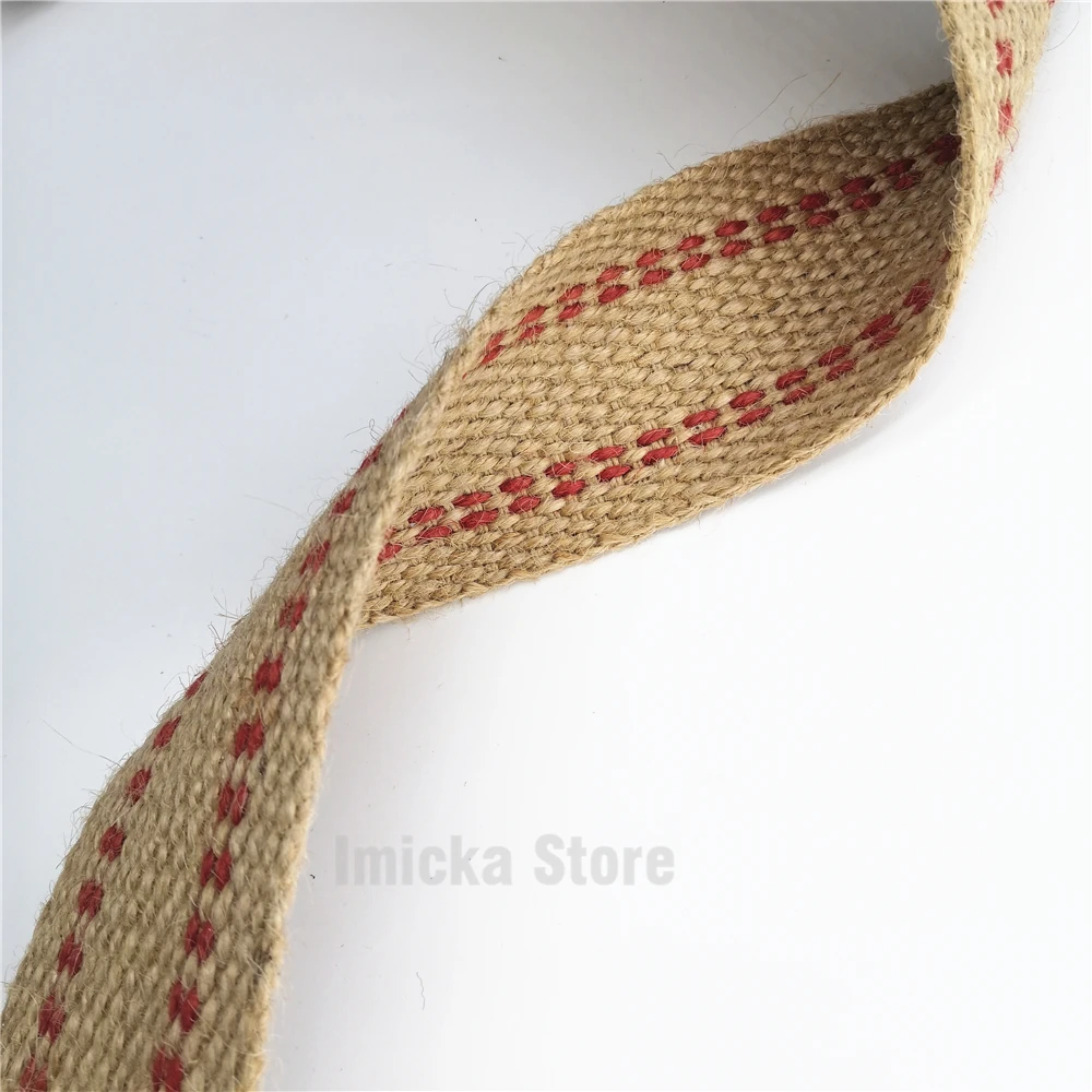 50MM Width 2" Wide 10 Yards Upholstery Chair Webbing Traditional Jute Woven Craft Sewing Tapes Sofa Straps