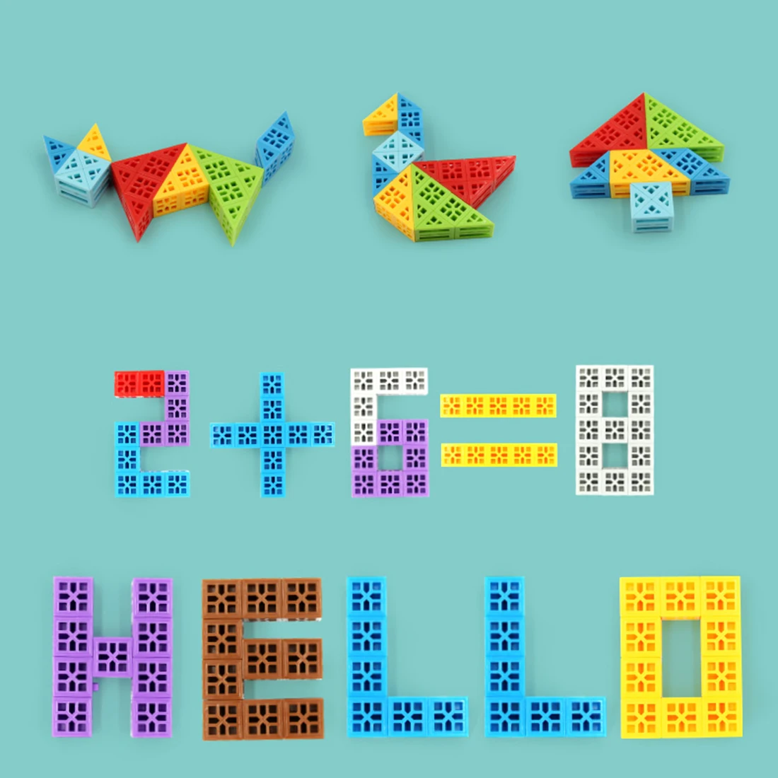 220 шт Детские 3D кубические игрушки частицы головоломка сборная игрушка(160 шт блоки и 60 шт части) образование подарок на Рождество День рождения