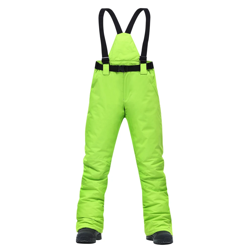 Comprar Pantalones de esquí para mujer marcas nuevos deportes al aire libre pantalones de tirantes de alta calidad para hombre a prueba de viento impermeable cálido invierno Snowboard de nieve