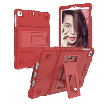 

Soft Silicon with Plasic Stand Case for IPad Mini 5 2019 Rubber Protective Back Cover For Mini 1 2 3 4 7.9 Tablet Case+Film+Pen