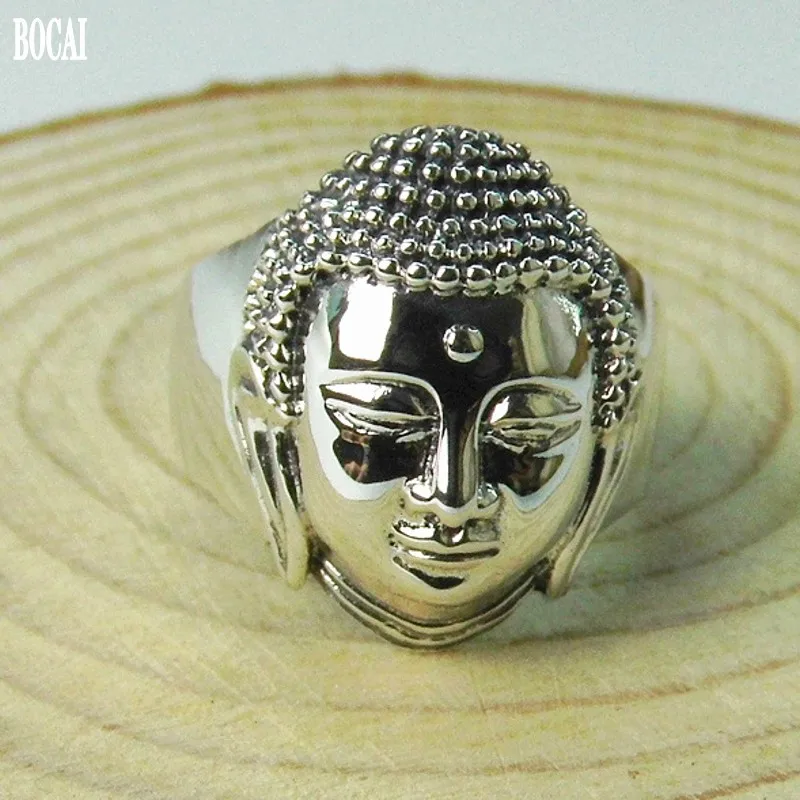 Helm verdund Broek 925 Sterling Silver Head Ring | Silver 925 Jewelry Buddha - 925 Sterling  Silver - Aliexpress