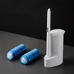 Disposable Toilet Brush Cleaner with Long Handle Bathroom Cleaning Brush with Replaceable Brush Head WC Accessories