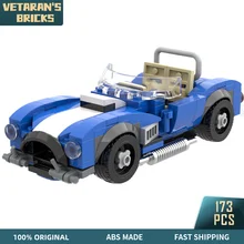 

MOC Race Car AC Cobra Vehicle Shelby Widescreen Fastback Model Modular Building Blocks Set Bricks Toy Kid Chrsitmas Gift