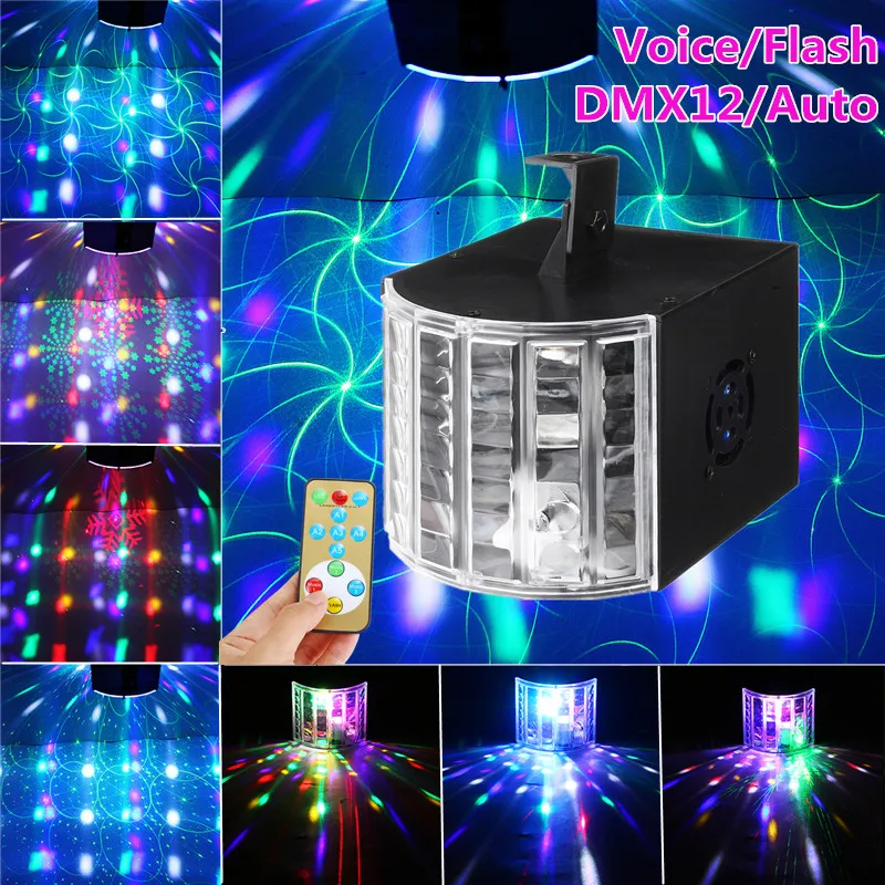 

DJ Lights RGBYWP LED light remote controler 20W RGB LED Laser Effect Lighting 4Modes for Club Disco Party Show