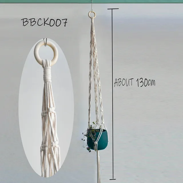New arrival  100% handmade macrame plant hanger pot holder hanger for pot macrame hanger for plant hanger for flowerpot BBCK1007