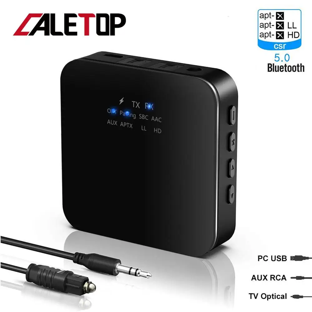 APTX низкая задержка CSR8675 Bluetooth передатчик приемник 2 в 1 Toslink/SPDIF 3 5 мм Aux/RCA/цифровой