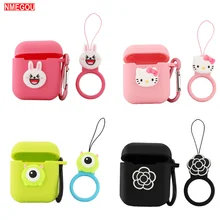 Мультяшные милые мягкие наушники для Apple Airpods I10 Tws Bluetooth беспроводные наушники защитный чехол для Air Pods Ушная гарнитура