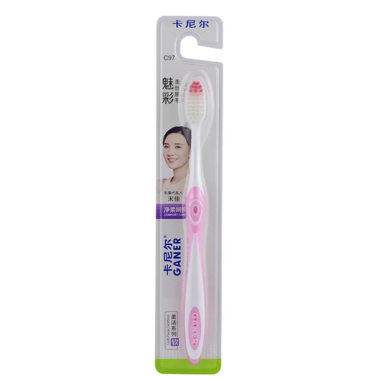 Зубная щетка C97 Garnier, мягкая щетина, для взрослых, стиль, 2 юаня, магазин, ежедневное использование, отдел магазина, стойка, поставка товаров Shantou