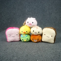 Porte clés en peluche pour enfants, petit Animal de dessin animé, mignon, poupée en peluche, pendentif pour sac, jouet, cadeau 