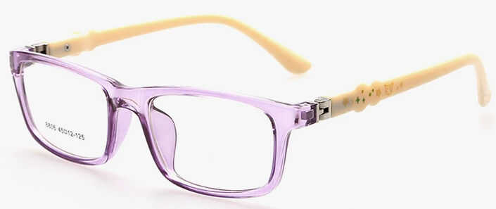 Новая мода очки рамы дети мальчик Lunettes De Vue Enfant детские очки оправа оптические очки оправа для детей - Цвет оправы: Clear Purple