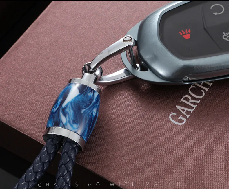 Автомобиль из алюминиевого сплава Key Holder крышка чехол в виде ракушки для Cadillac ESV Cadillac Escalade CTS XTS SRX от АТС CT5 XT5 XT6