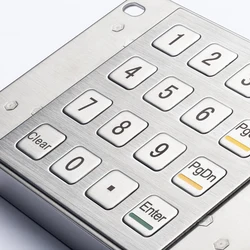 Clavier Usb métallique anti vandalisme, 4x4, 16 touches, industriel, personnalisé, Atm 