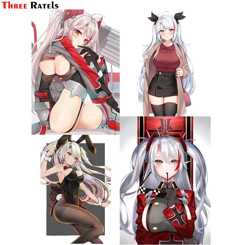 

Three Ratels F13 prinz eugen azur lane Anime car sticker for passat b5 auto decoration waterproof pvc vinyl school iphone decal