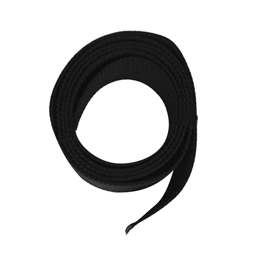 Black 1.5m 5cm Scuba Diving High Strength Weight Belt Replacement Webbing