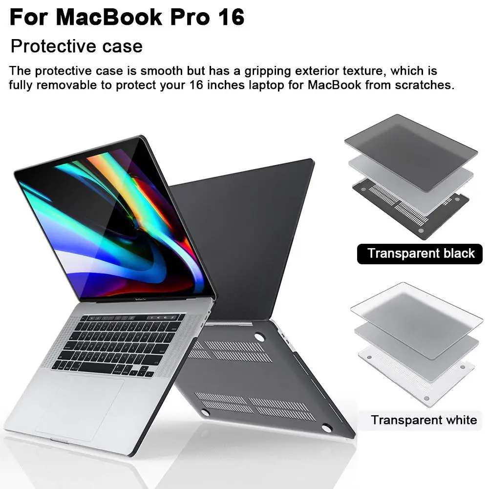 

2020 Newest Laptop Protective Case Notebook Bumper Case Cover High Quality PC Laptop Protective Shell For 16 Inch MacBook Pro