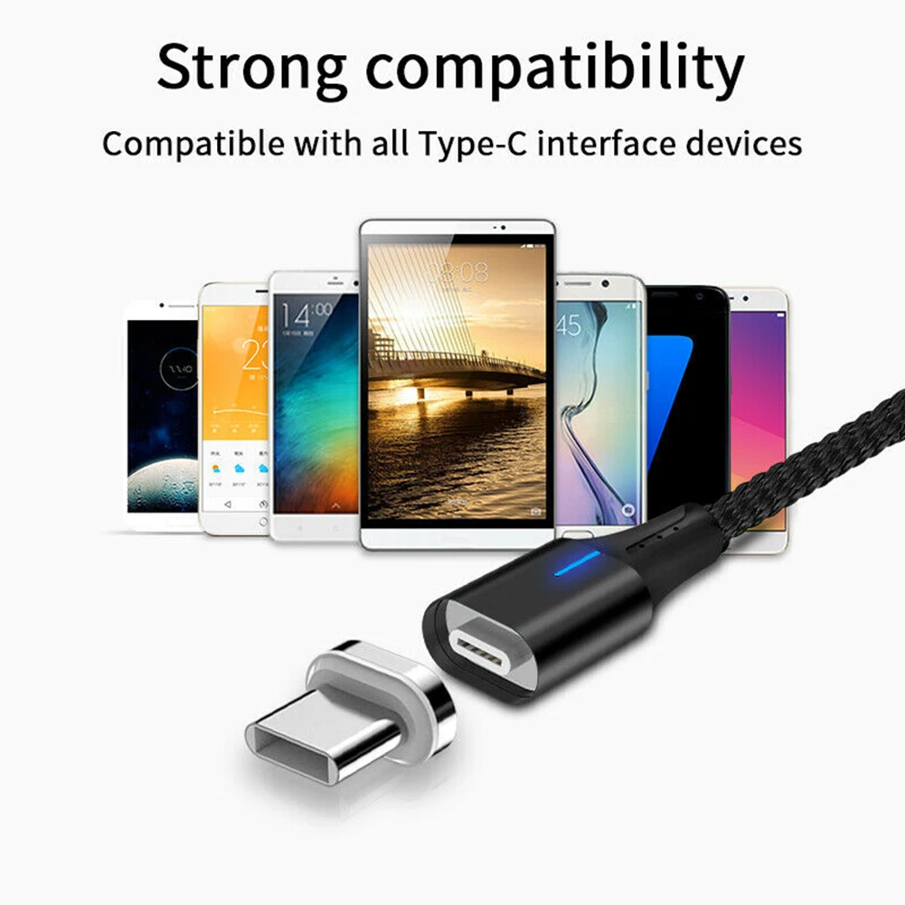 Магнитный USB C зарядный кабель 5A type C супер быстрый зарядный кабель передачи данных для huawei P20 Lite Plus mate 20 Pro Honor 10