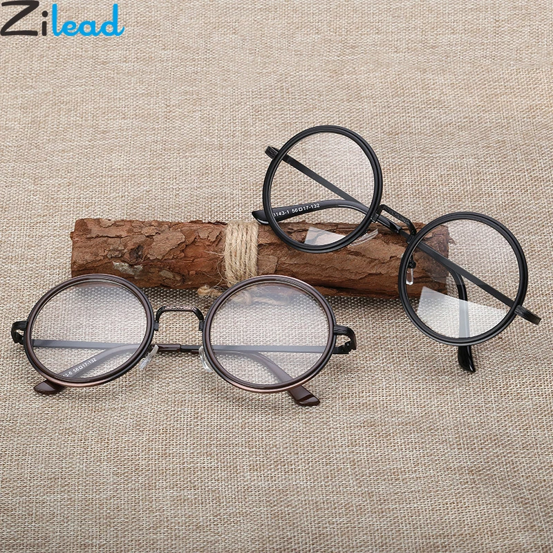 

Zilead Retro Round Glasses Frame Men Women Transparent Lens Optical Sepectacles Plain Eyeglasses Eyewear Unisex