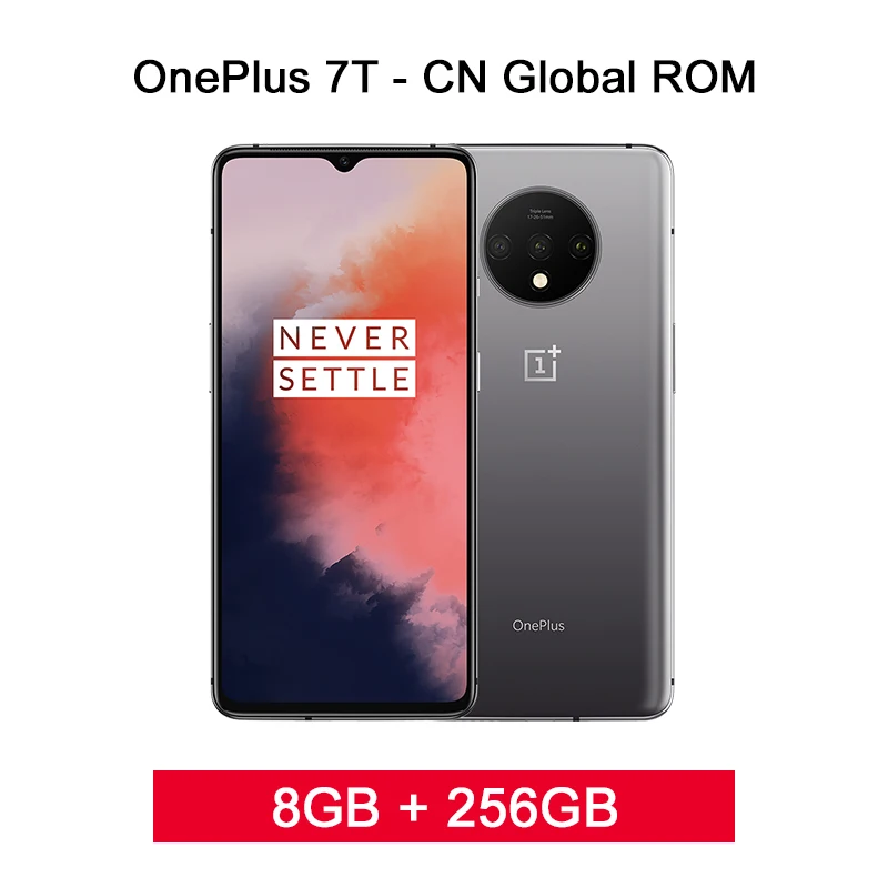 8GB 256GB Silver Смартфон OnePlus 7 T 7 T Snapdragon 855 Plus с глобальной прошивкой, Восьмиядерный процессор 6,55 дюйма, 90 Гц, AMOLED экран, 48мп, тройная камера, 30 Вт, NFC, Android 10 промо-код newyear1200 / newyear600 - Цвет: 8GB 256GB Silver
