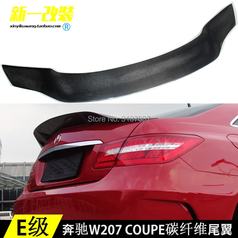 For Mercedes E Class Coupe 2010 - 2016 E200 E250 E300 E350 Carbon Fiber Rear Roof Spoiler Wing Trunk Lip Boot Cover Car Styling |