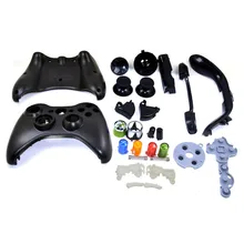 Контроллер корпус оболочки набор ABS пластик лицевые панели кнопки комплект для Xbox 360 Проводные джойстики