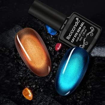 

10ml 3D Magnetic Soak Off UV Gel Holographic Chameleon Gem Nail Gel Cat Eye Gel Set Manicure Nail Art Varnish Black Base Needed