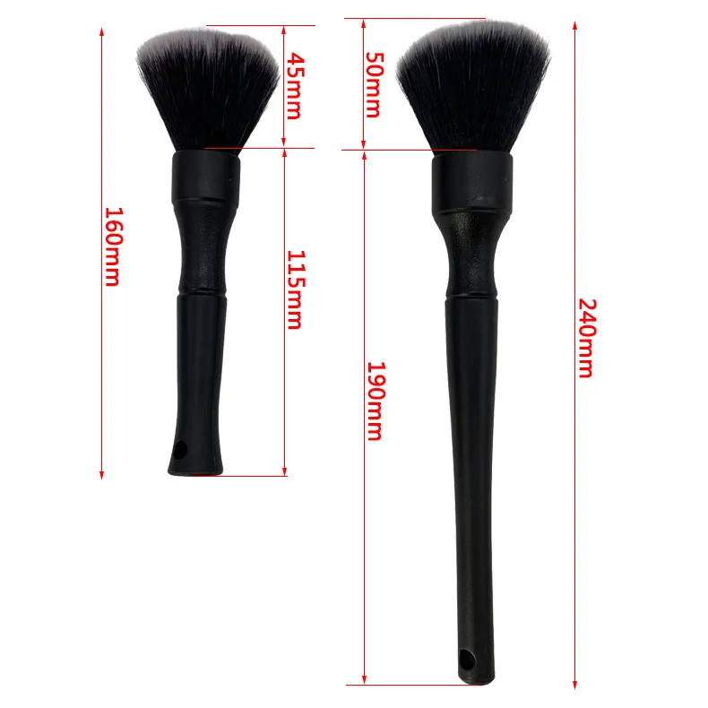 Ultra-Soft Car Detailing Brush Super Soft Auto Interior Detail Brush synthetic boars hair  for cars seat leather cleaning