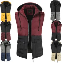 Стиль, мужской повседневный жилет с капюшоном, смешанные цвета, повседневный Молодежный корейский стиль, хлопковый жилет, хлопковая куртка