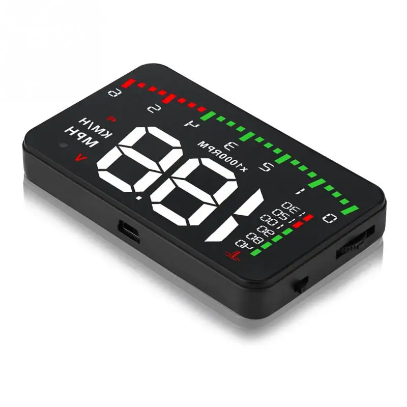 A900 3.5Inch Car HUD Head Up Display Windshield Digital OBD2 II Speedometer KM/h Speed Warning Alarm Universal Car HUD