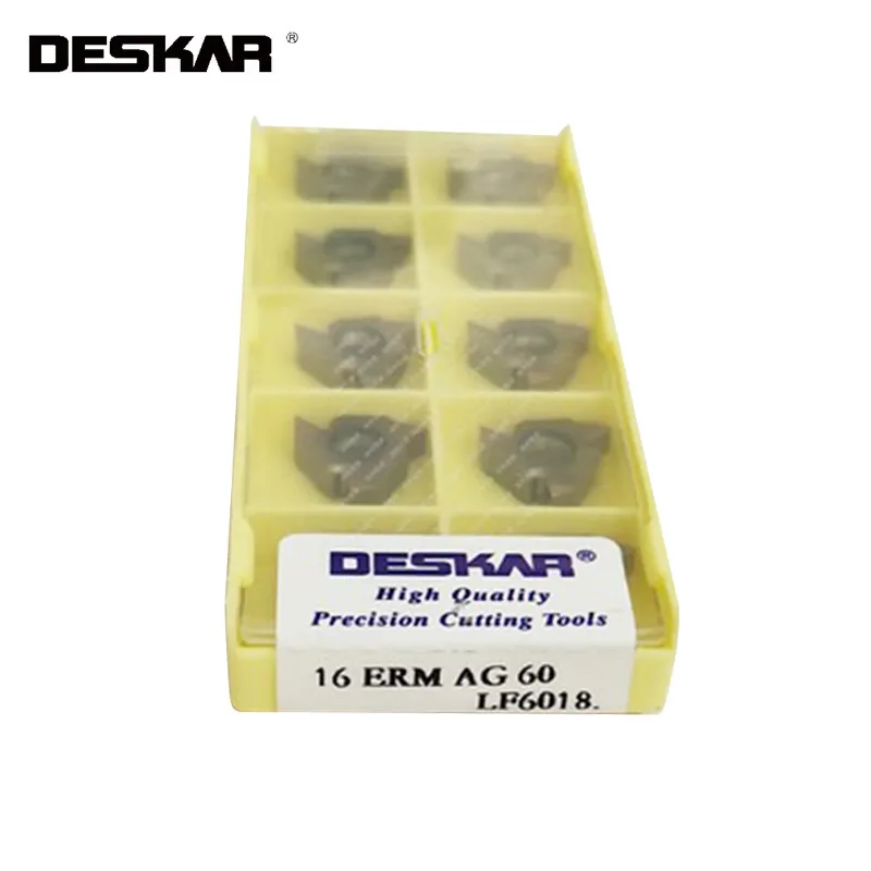 

10Pcs DESKAR 16ERM 16IRM 11W 14W AG55 AG60 LF6018 Indexable Threading carbide Insert CNC lathe cutter For stainless steel