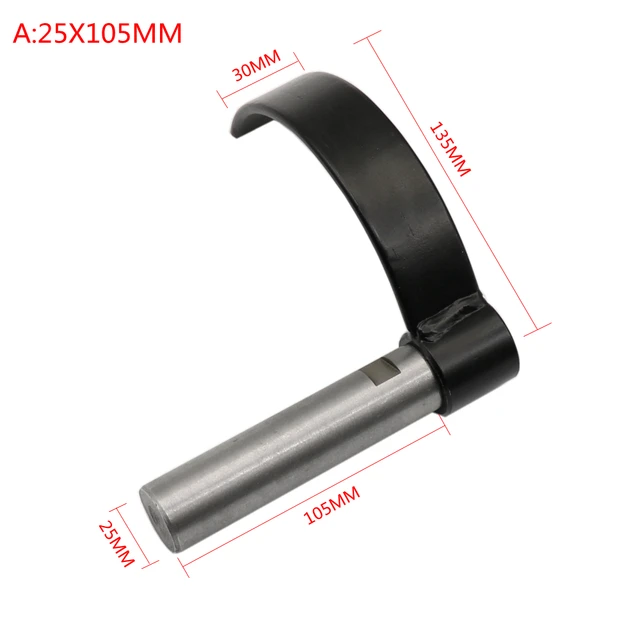 Lathe Tool Rest 25mm / 1 Special Shaped J Curved - View #5