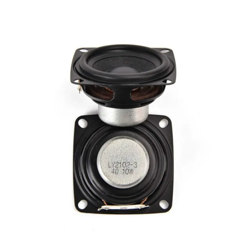 2pcs 48mm 4Ω 10W Full-range Speaker Loudspeaker square 4Ohm Bluetooth Audio Part