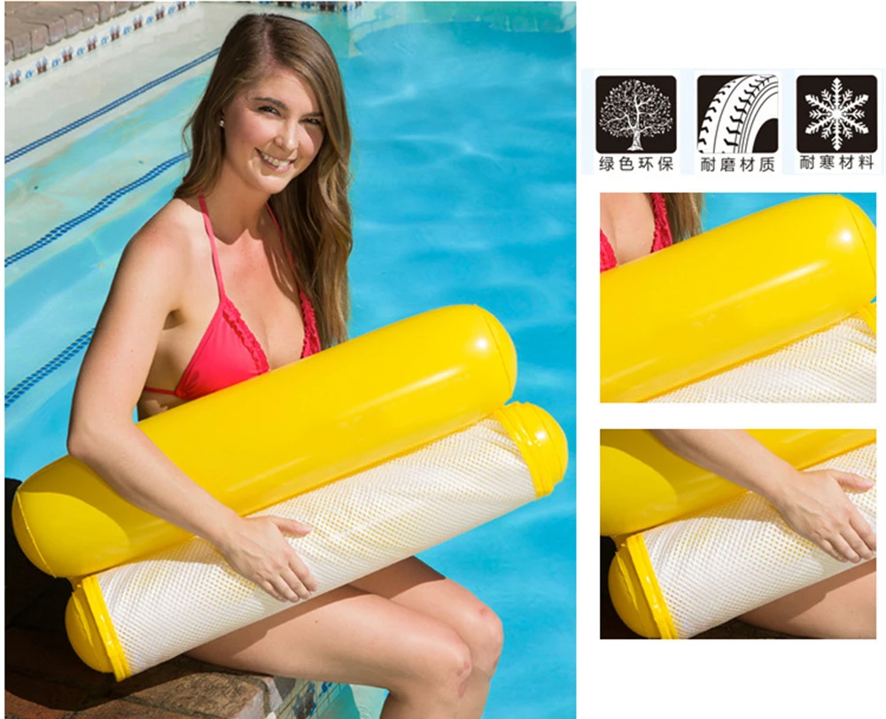 Надувной бассейн плавающая кровать 120 см* 70 см надувное кресло для отдыха плавающий гамак кровать для отдыха для плавания