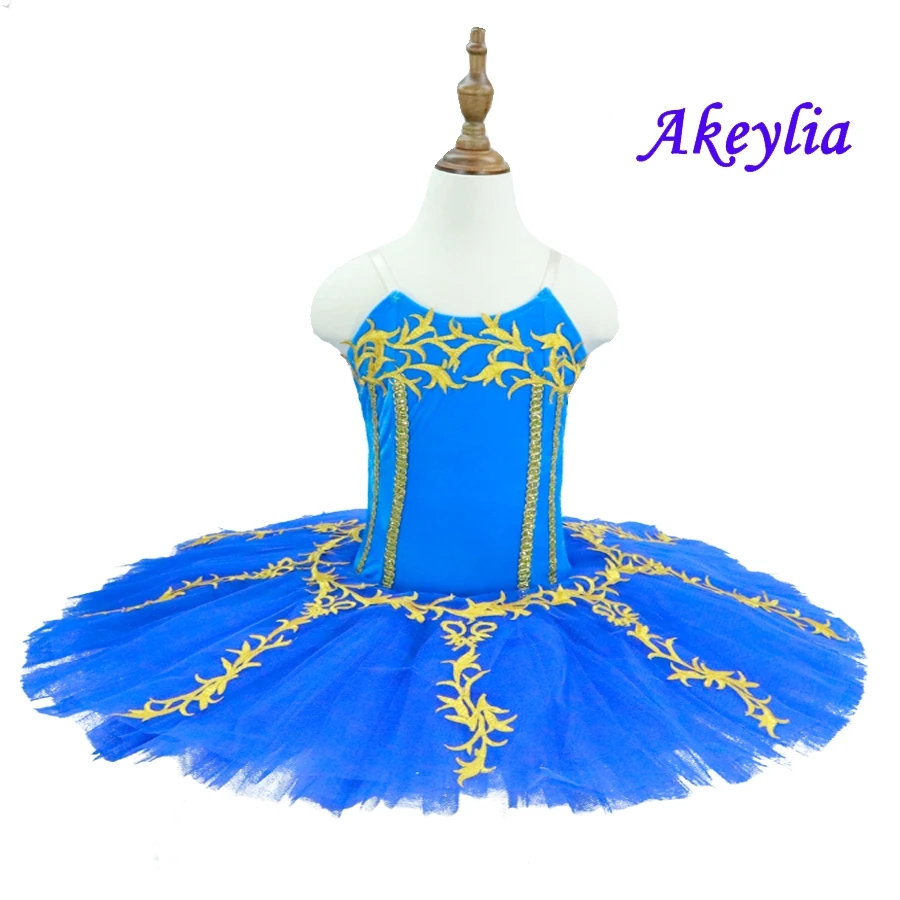 Velvet bodice ballet tutu royal blue dress junior pre-professional dance costumes stage ballet tutu skirts pink sky blue white