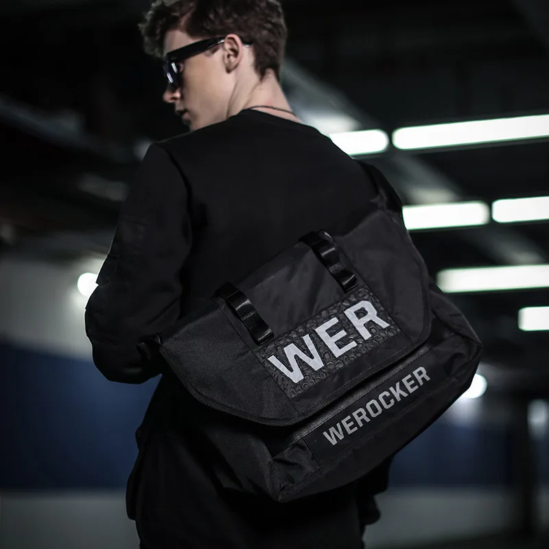 

Shoulder Bag Men's Popular Brand Messenger Bag Riding Fixed Gear Bag Sports Casual Backpack Student School Bag Cool Shoulder Bag