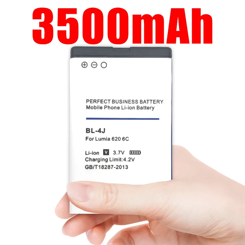 3500 мА · ч BL-4J BL4J Li-Ion телефон для Nokia Lumia 620 аккумулятор C6 C6-00 Bateria Touch 3G C600 | Мобильные