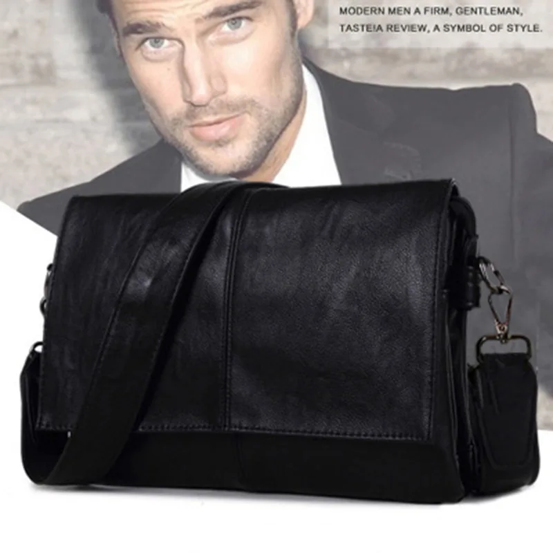 Мужская деловая Повседневная сумка портфель из ПУ-кожи мужские сумки коричневые высококачественные мужские деловые большие емкости