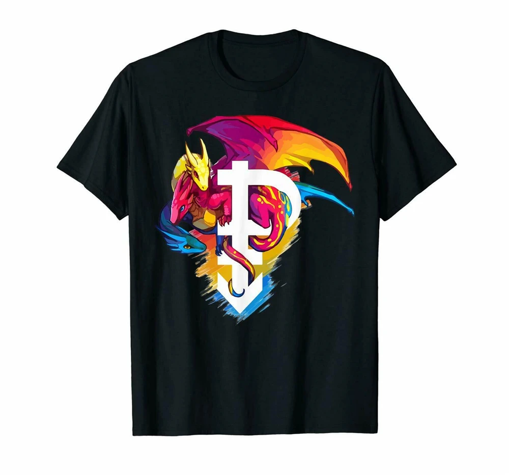 Pansexual Pride Month 3 драконы 50Th Stonewall Lgbtq забавная черная футболка S-3Xl популярная |