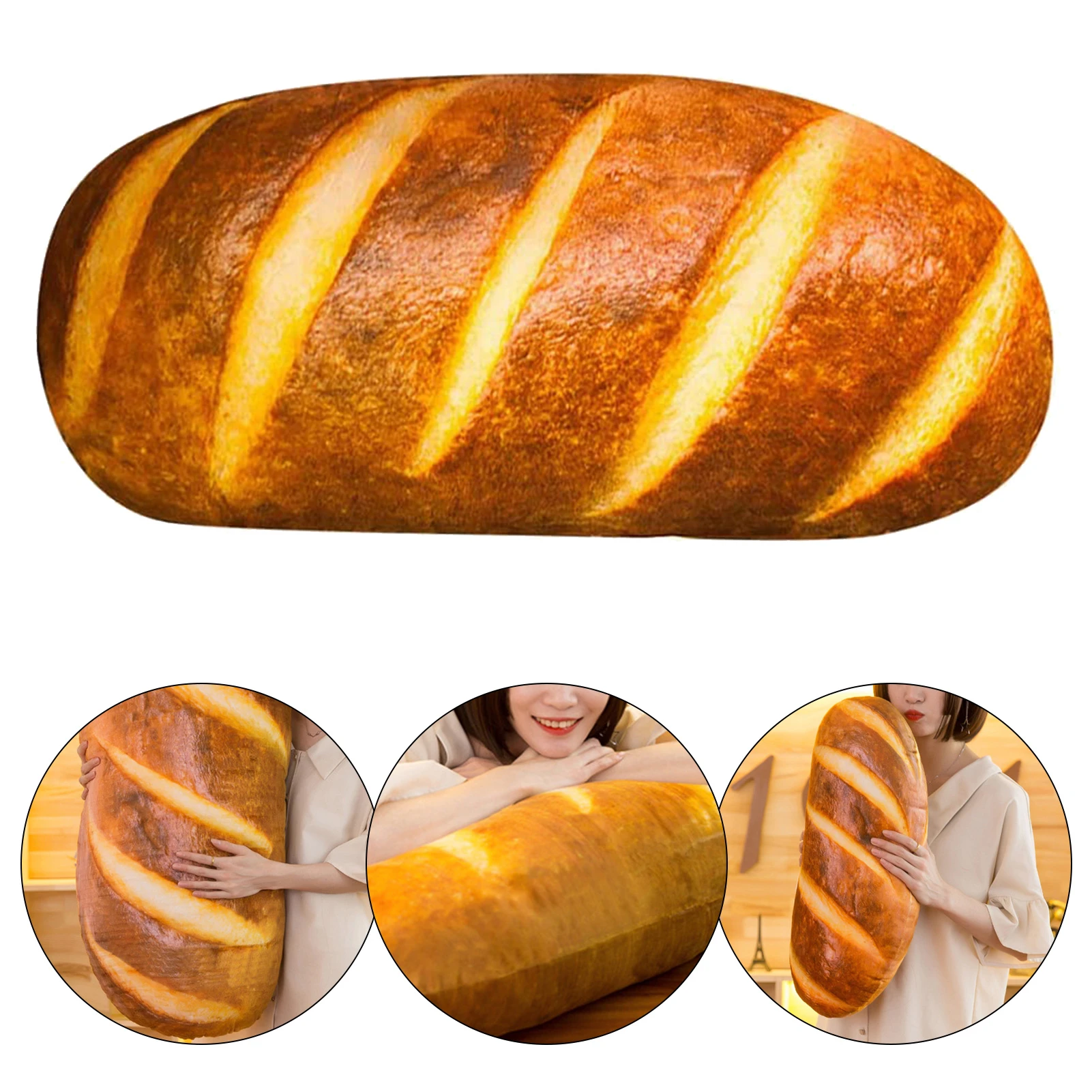 Food Cushion Plush Pillow 3D Bread Pillow Simulation Bread Pillow Bread Shape 