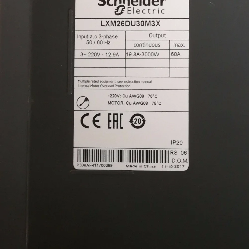 Lexium 26 AC-servo привод LXM26DU30M3X