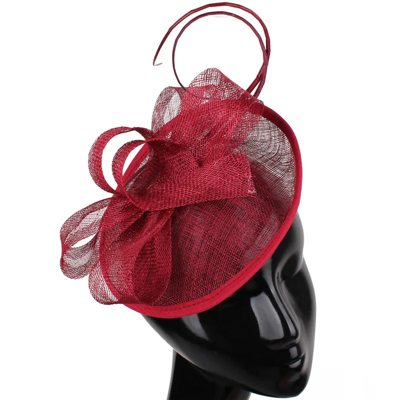 Sinamay millinery, головной убор, головной убор, Заколки для женщин, для гонок, церкви, свадебные перьевые аксессуары, новинка, высокое качество, millinery